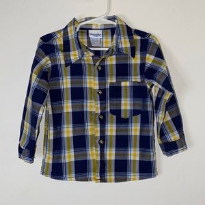 Boys Nannette Kids Plaid Button Down